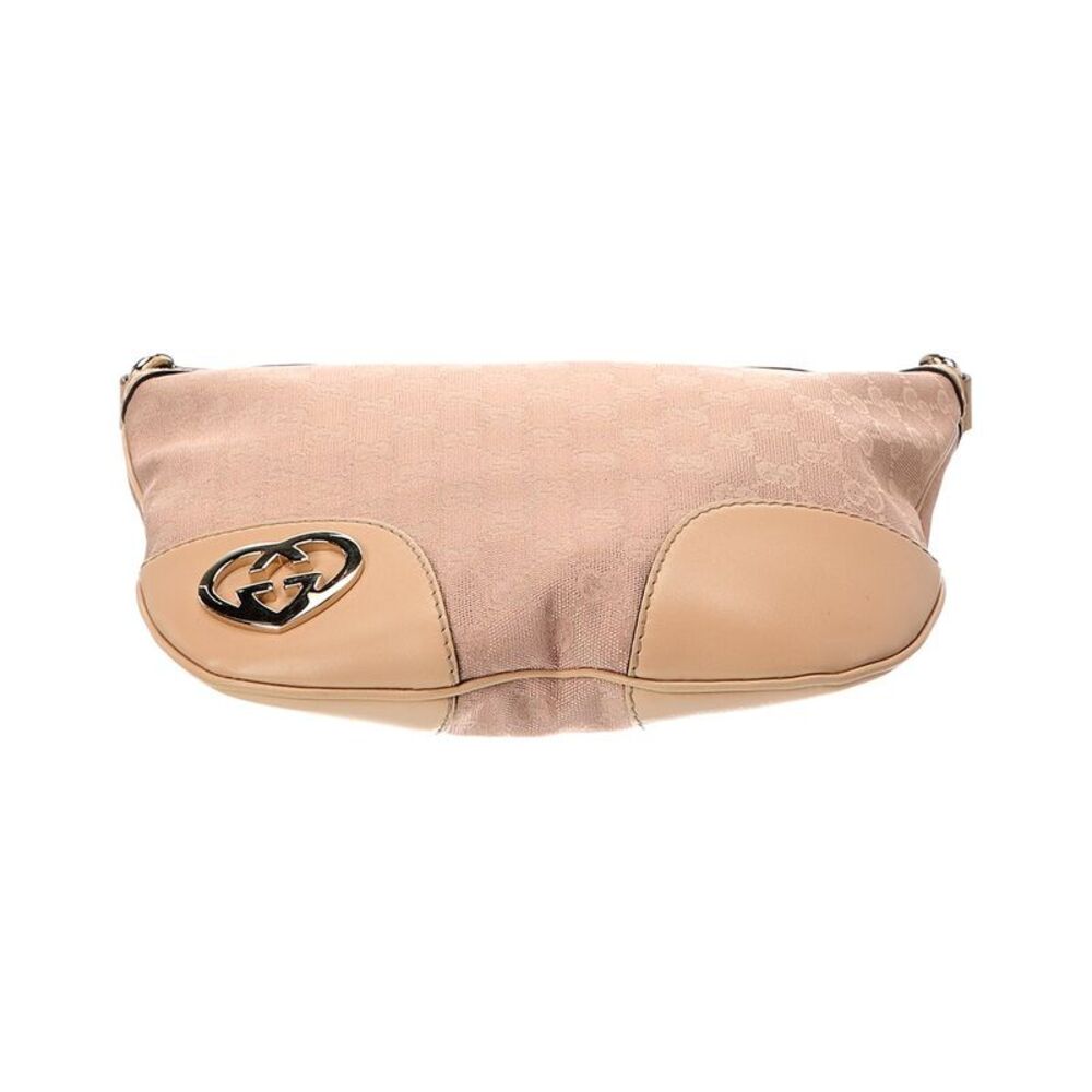 Gucci Beige Lambskin Leather Gg Tote (Authentic Pre-Loved) - Picture 3 of 5